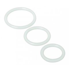 Trinity For Men Penis Rings Set Of 3 Silicone Clear