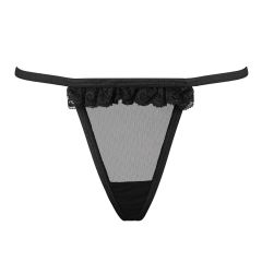 Underneath Lucy Transparent G-String Black