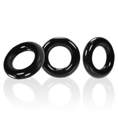 WILLY RINGS 3-pack cockrings,  black