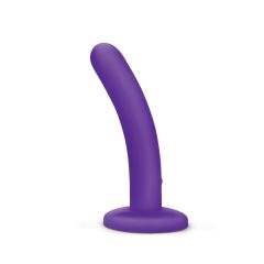 Whipsmart 5 inch Rechargeable Slimline Vibrating Dildo - Purple