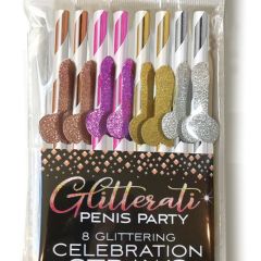 Little Genie Glitterati Penis Party Cocktail Straws
