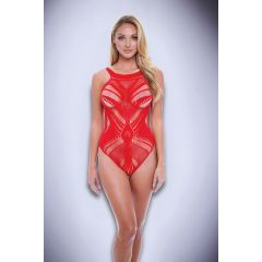 Baci Jacquard Bodysuit Red