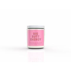 Strike & Burn Big Butt Energy Coconut, Bamboo, and Hibiscus Candle