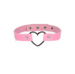 Master Series Heart Choker Necklace Pink