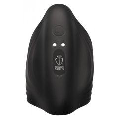 Trinity For Men 10x Pleasure Stroke Vibrating Silicone Penis Sleeve Black