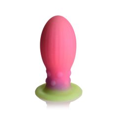 Creature Cocks Xeno Egg Glow in the Dark Silicone Egg Pink 4.5 Inch
