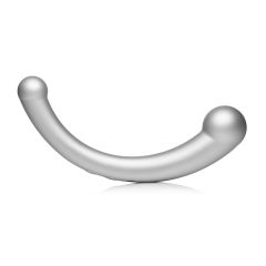 Vibrating Silicone G-Spot Stimulator - Silver