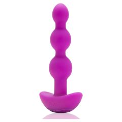 b-Vibe Triplet Anal Beads Fuchsia/Silver