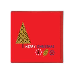 Merry Christmas Red Tree