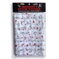 Naughty Stick Figure Tissue Paper