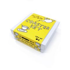 David Shrigley pack of 6 coasters