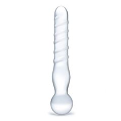 Glas 8inch Joystick Dildo Clear