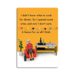 Opened The Wine Fridge Magnet