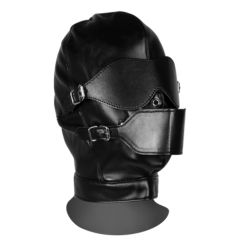 Blindfolded Mask with Breathable Ball Gag  Black