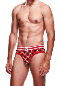Prowler Red Paw Brief Red White