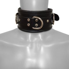 Prowler RED Leather Lockable Collar SM