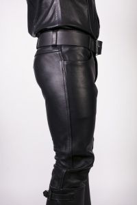 Prowler RED Leather Jeans Black