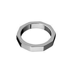 Shots Steel Nut Cockring 4.5cm Silver