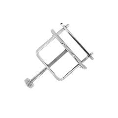 Shots Steel Press Style Nipple Clamp Silver