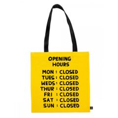 David Shrigley Opening Hours Tote Bag