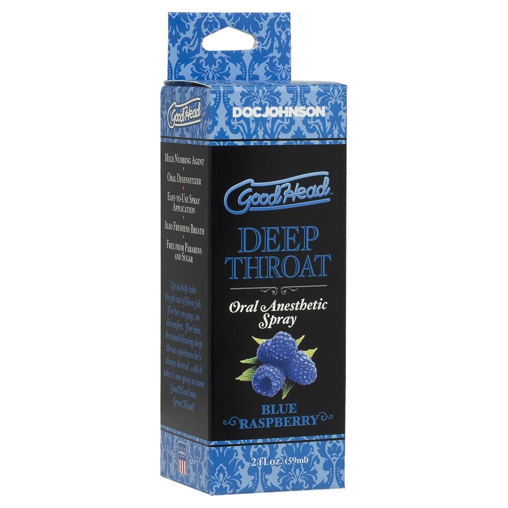 Goodhead Deep Throat Spray Blue Raspberry Multi - Goodhead - Gags - adult product at KS Store
