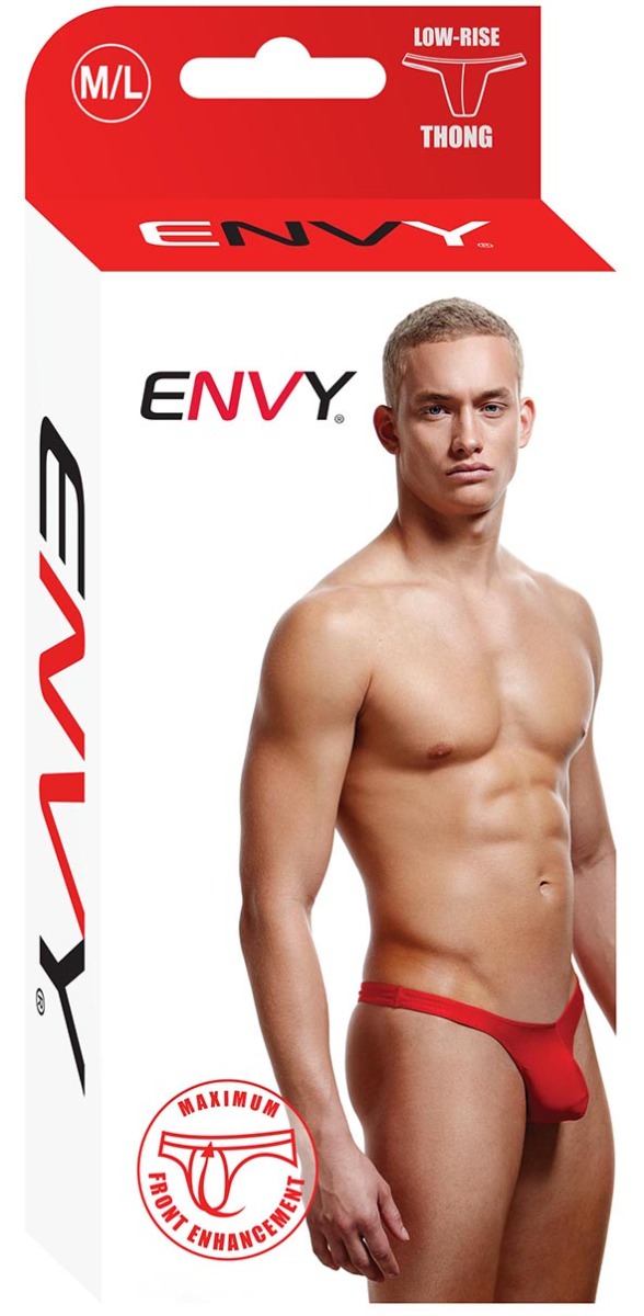 Envy Low Rise Thong Red M/L - Envy - Lingerie & Underwear - adult product at KS Store