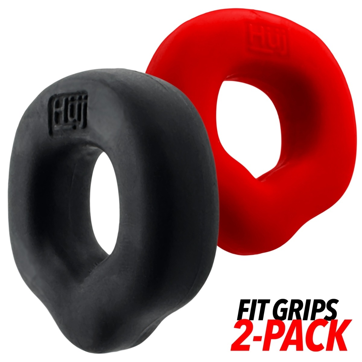 Oxballs Fit Grips Ergo Fit Cockrings 2 Pack Clear - Hunkyjunk - Lingerie & Underwear - adult product at KS Store