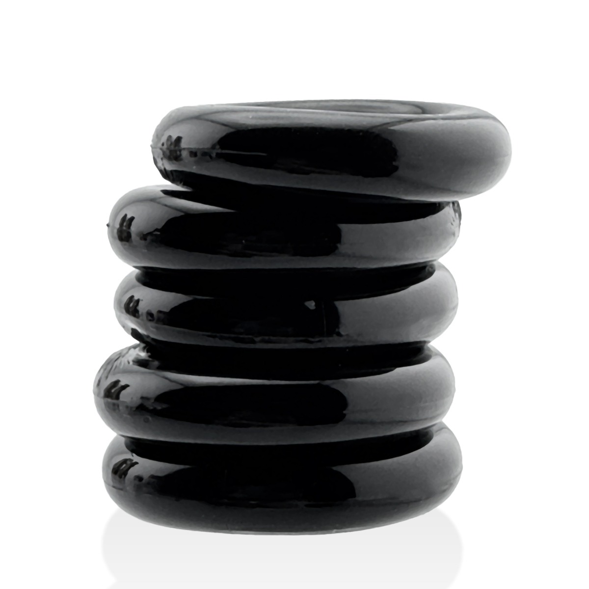 Oxballs Jacker 5 Stack Super Strong Cockrings Red/Black - Hunkyjunk - Lingerie & Underwear - adult product at KS Store