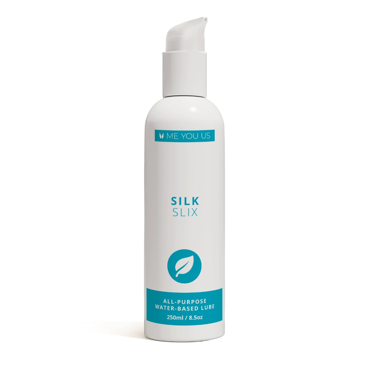 Me You Us Silk Slix Water Based Lubricant Pump Bottle White 250ml - Me You Us - Lubricants - adult product at KS Store