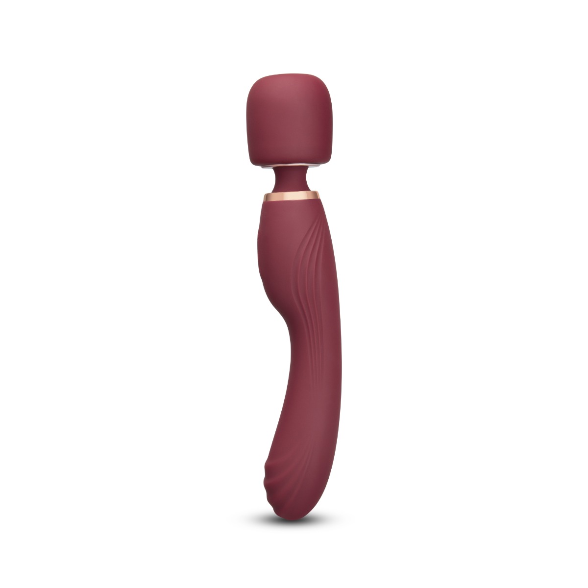 Le Wand Flat Top Fusion G Double Ended Petite Wand Vibrator Wine Red - Le Wand - Lingerie & Underwear - adult product at KS Store