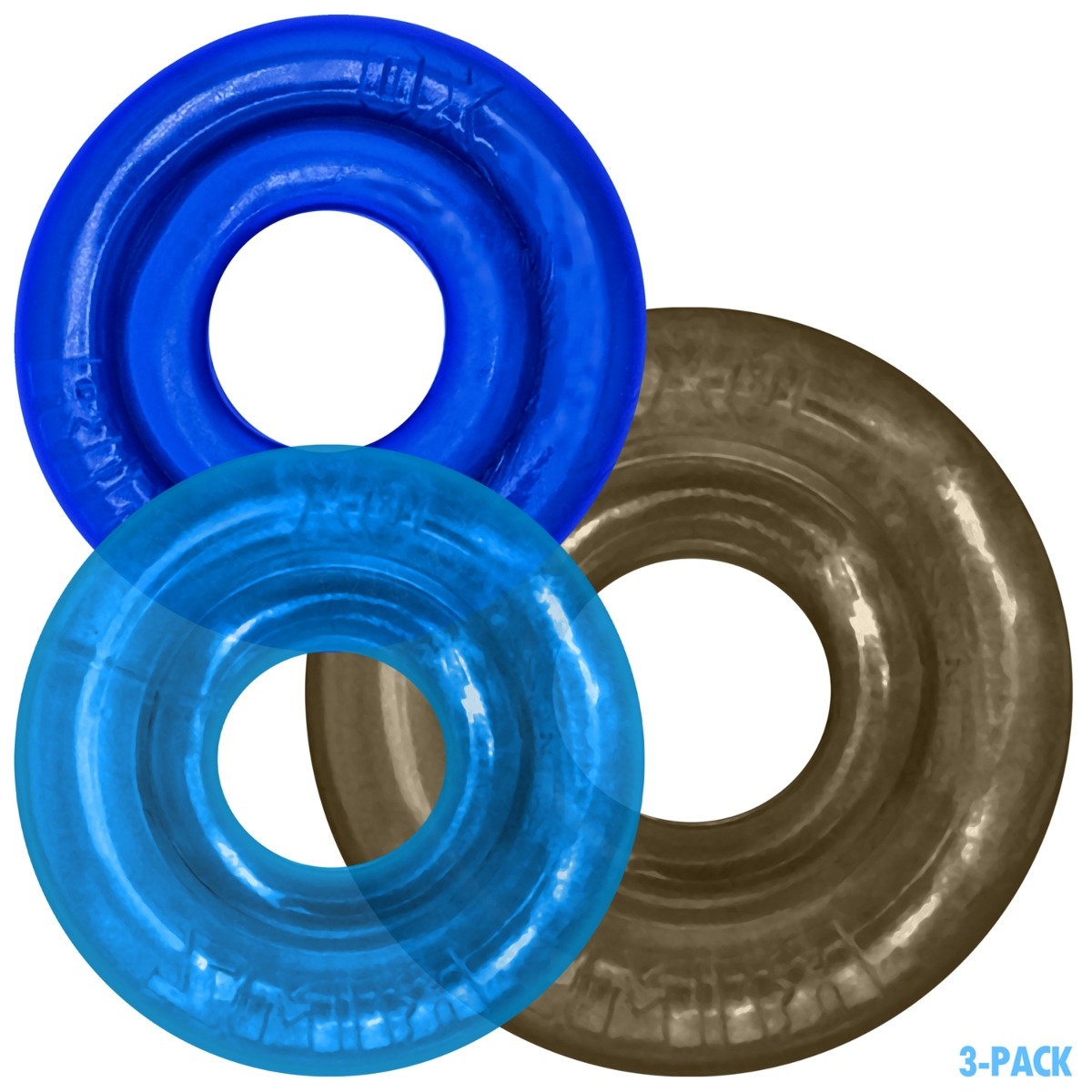RIMRINGZ multi size 3-pack COOL BLUES - Oxballs - Lingerie & Underwear - adult product at KS Store