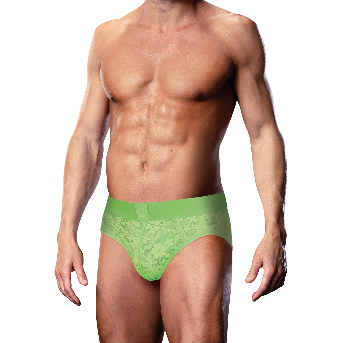 Prowler Neon Green Lace Open Back Brief Medium - Prowler - Lingerie & Underwear - adult product at KS Store