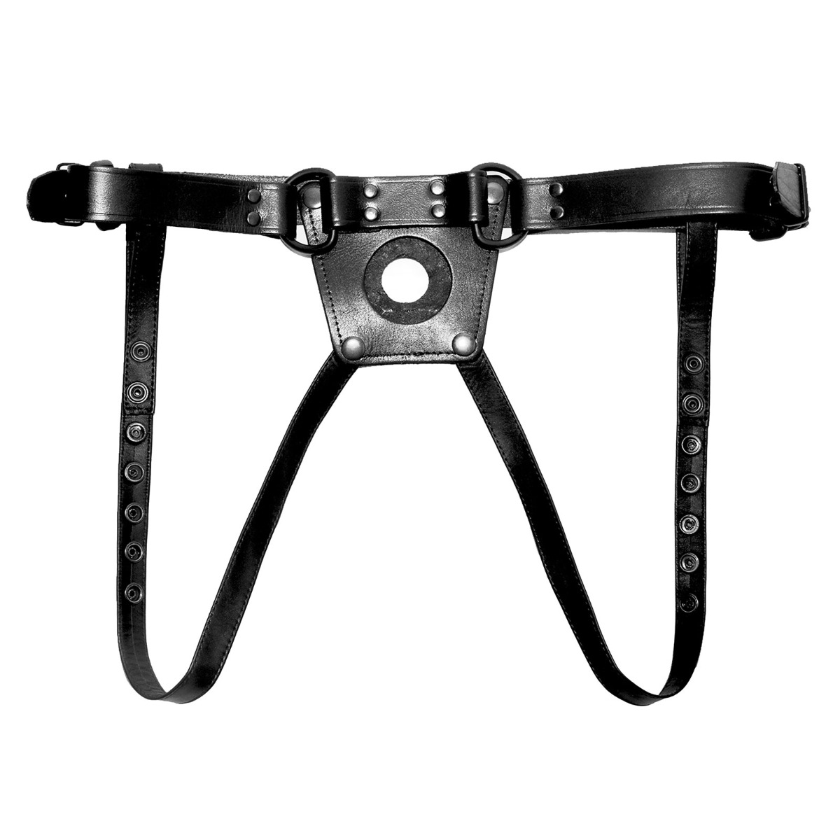 Prowler RED Leather Dong Harness Medium - Prowler Red - Harnesses - adult product at KS Store