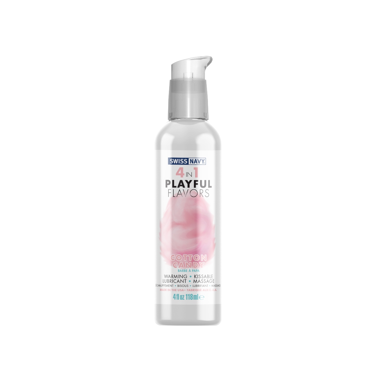 Swiss Navy 4 In 1 Cotton Candy Flavoured Water Based Lube 4oz - Swiss Navy - Gags - adult product at KS Store