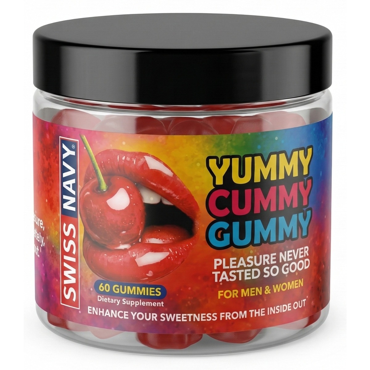 Yummy Cummy Gummy 60 Piece Jar - Swiss Navy - General - adult product at KS Store