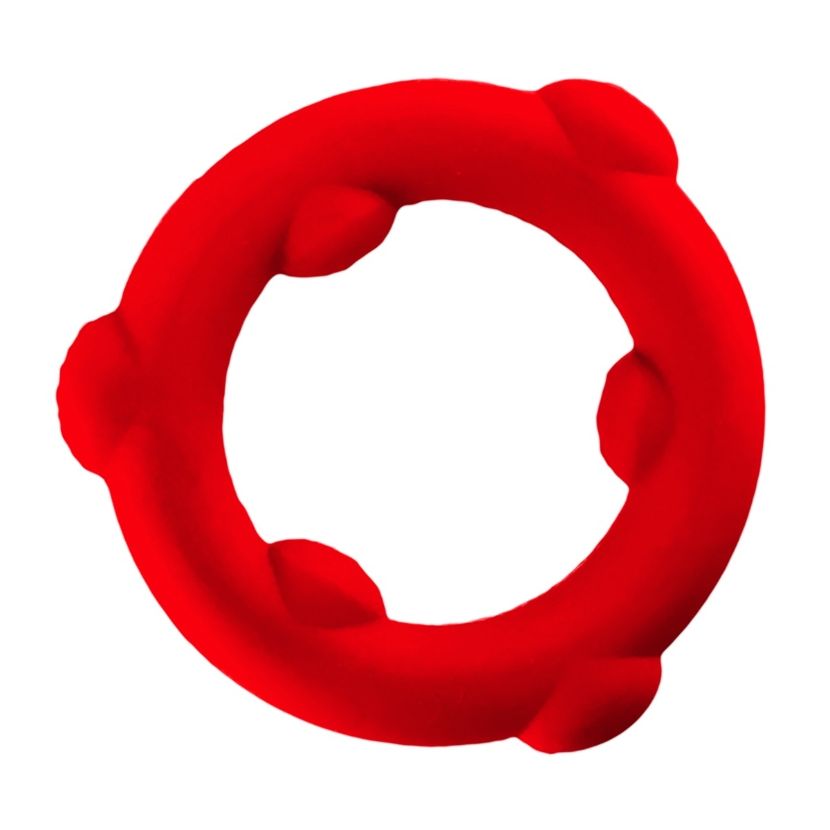 SPINNER single silicone ring RED SILICONE - Oxballs - Lubricants - adult product at KS Store