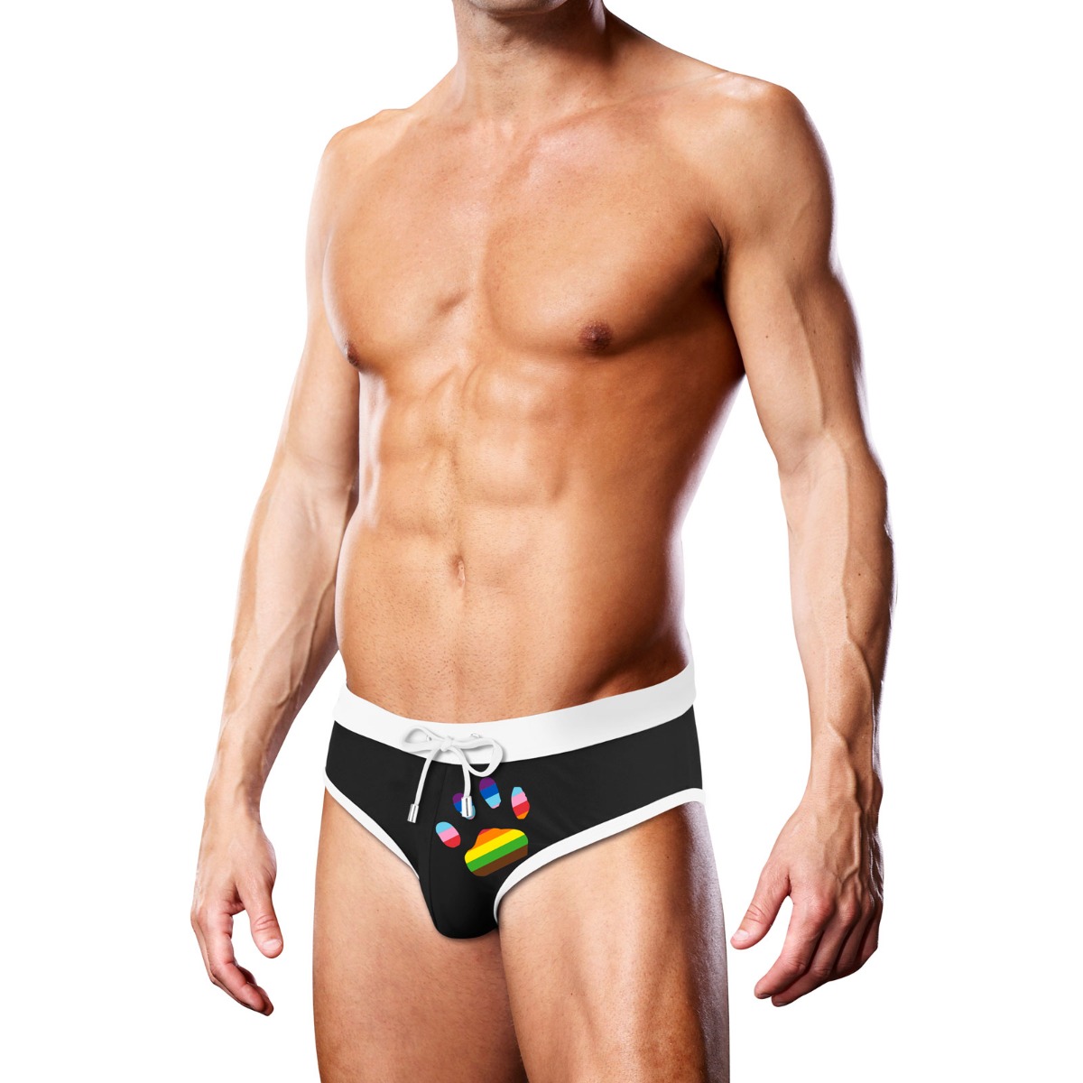 Prowler Swim Brief Black Oversized Paw Small - Prowler - Lingerie & Underwear - adult product at KS Store