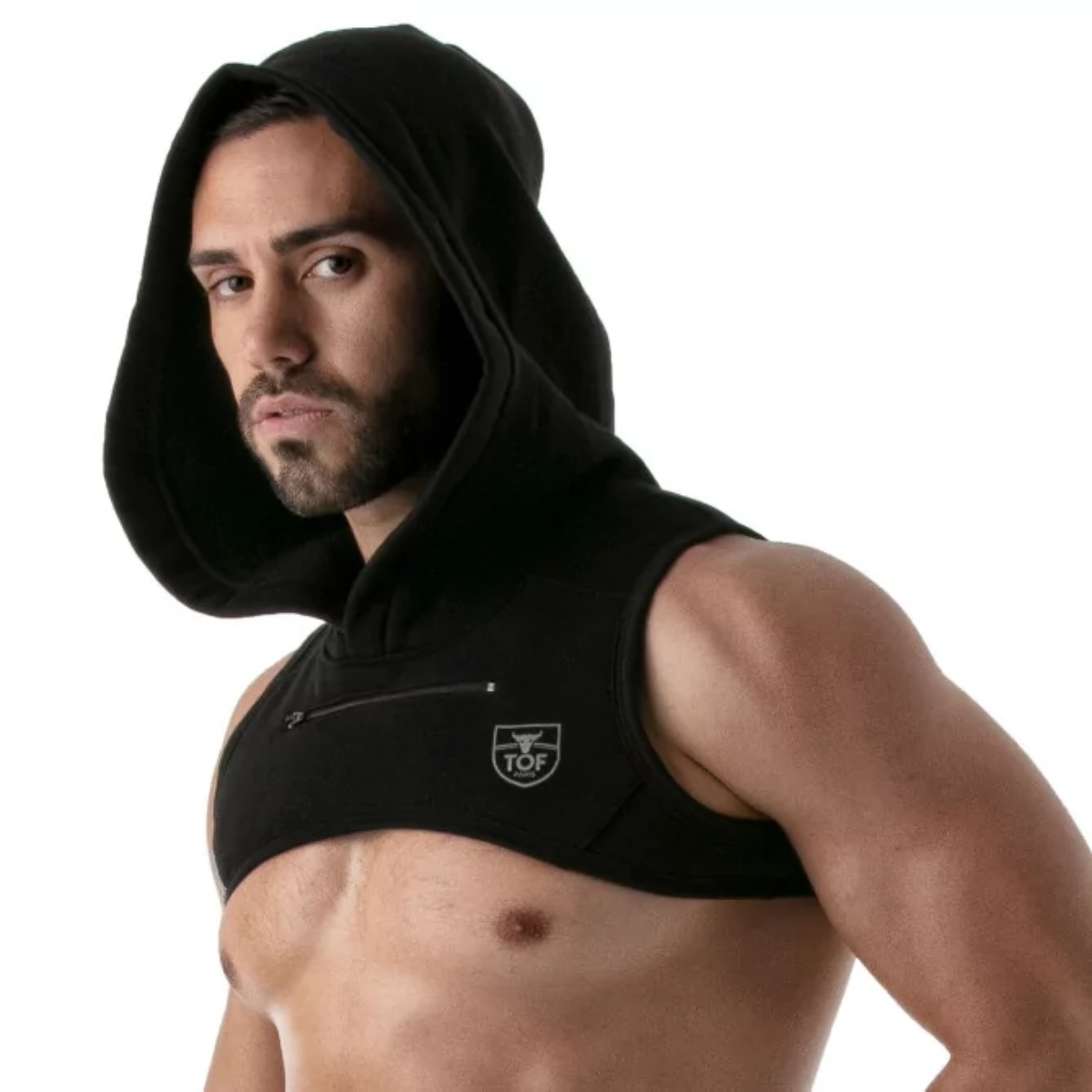 PARIS HOODIE HARNESS PINK - Size : S - TOF Paris - Harnesses - adult product at KS Store