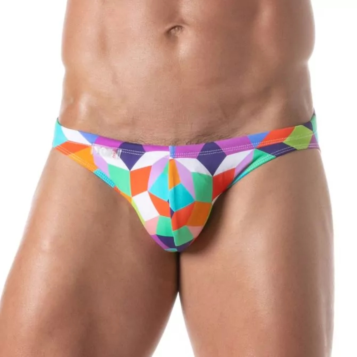 Print Swim Mini Briefs Purple - Size : XL - TOF Paris - Lingerie & Underwear - adult product at KS Store