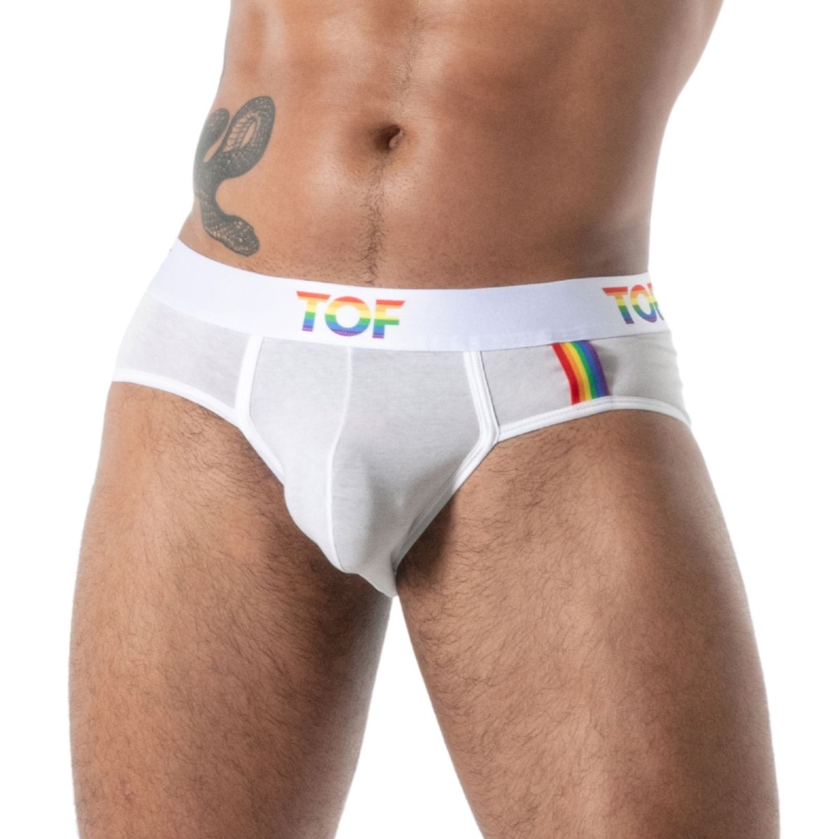 TOF Paris Joyful Pride Briefs White Small - TOF Paris - Lingerie & Underwear - adult product at KS Store